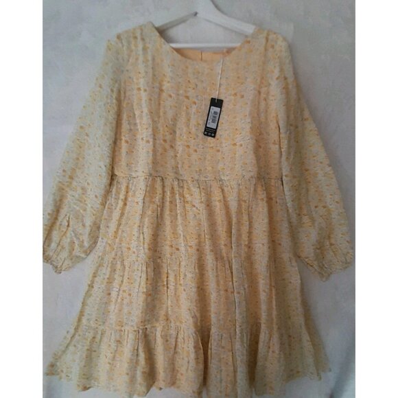 Kindred Bravely Millie Tiered Nursing  Maternity Floral Long Sleeve Dress Medium - Picture 5 of 13